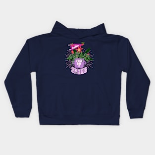 First day of Spring Kids Hoodie